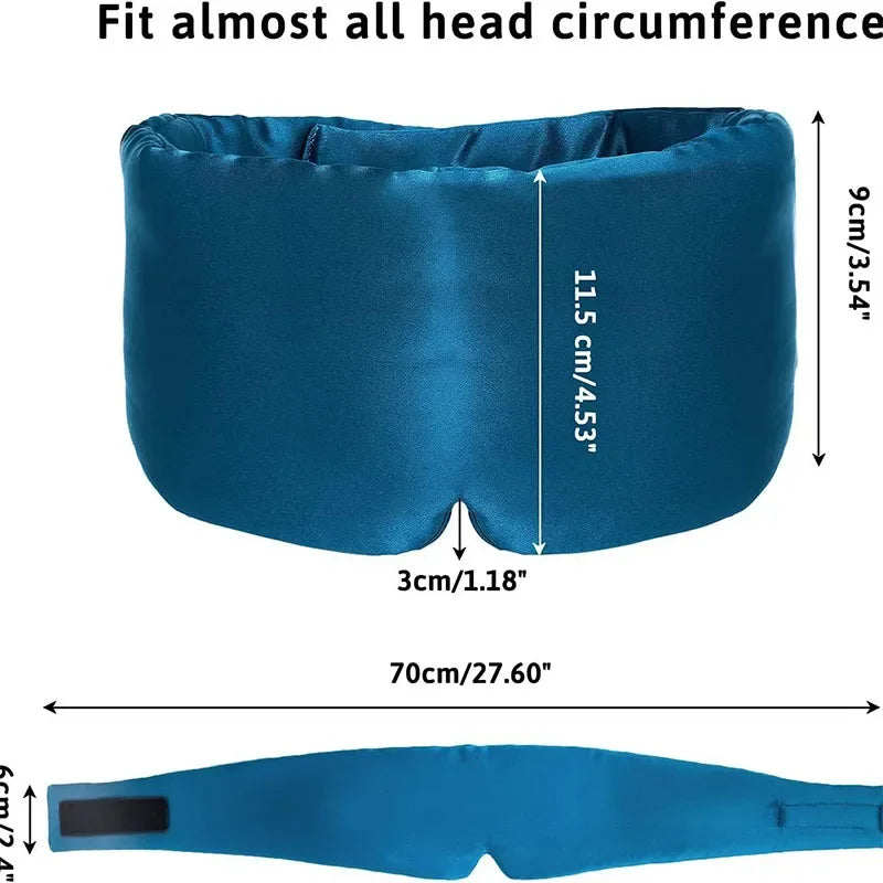 New Silk Sleep Night Mask Eye Mask Sleeping Blindfold for The Night Sleep Band Eyes Cover
