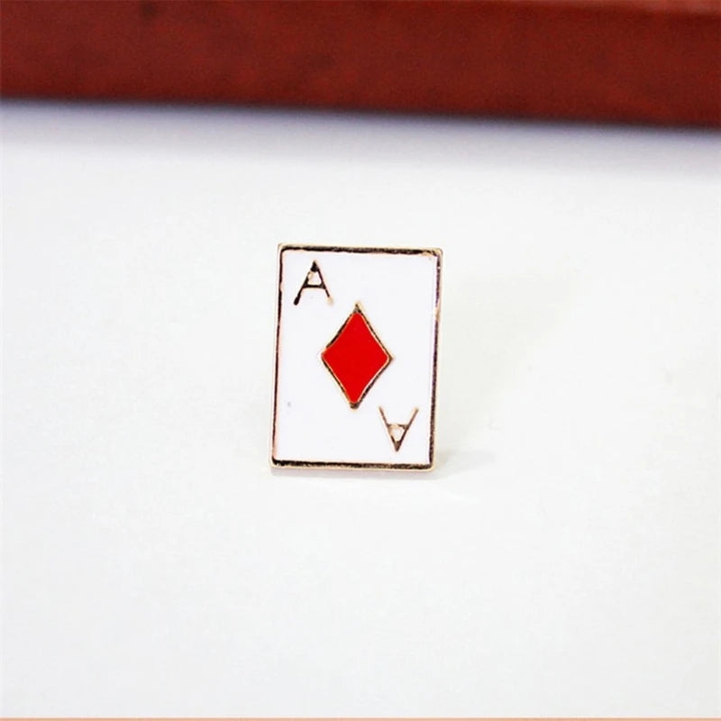 4 Pack Collar Pins Card Brooches Versatile Accessories Lapels Pin Suit Brooch Perfect Gift for Men and Women