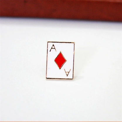 4 Pack Collar Pins Card Brooches Versatile Accessories Lapels Pin Suit Brooch Perfect Gift for Men and Women