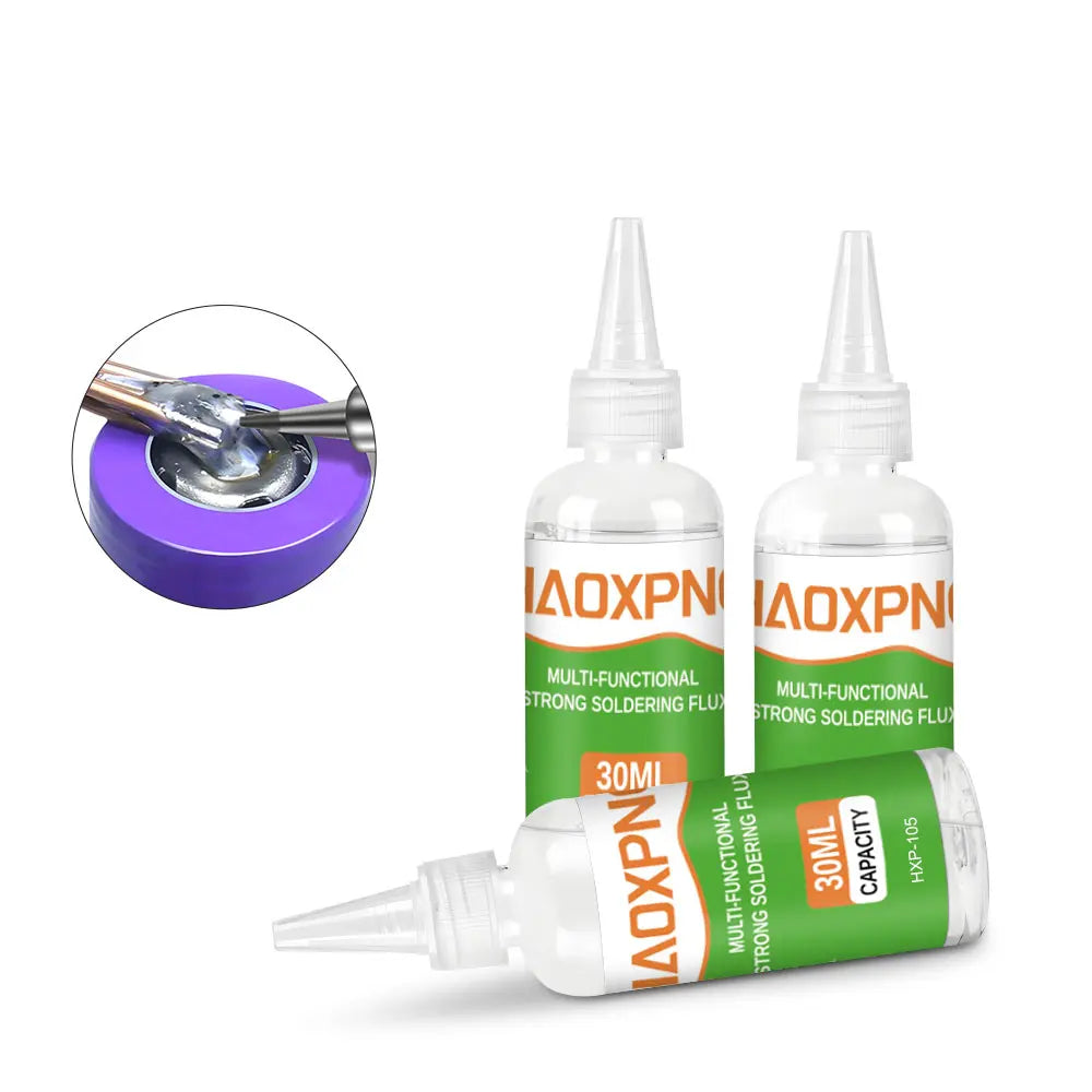 Multi functional strong soldering flux suitable for metals such as stainless steel, copper, iron, nickel, galvanized sheet, etc