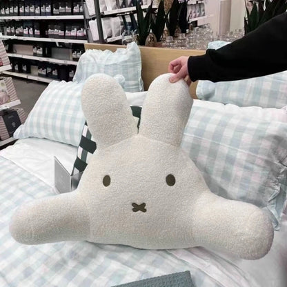 Sweet Miffy Rabbit Cute Creative Cartoon Pattern Lumbar Cushion Simple Fashion Soft Skin-Friendly Plush Pillow Holiday Gift