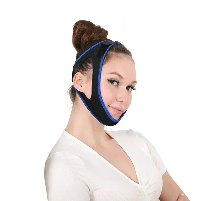 1-4pcs Triangular Chin Strap Anti Snoring Belt Mouth Guard Gifts for Women Men Better Breath Health Snore Stop Bandage Sleep Aid