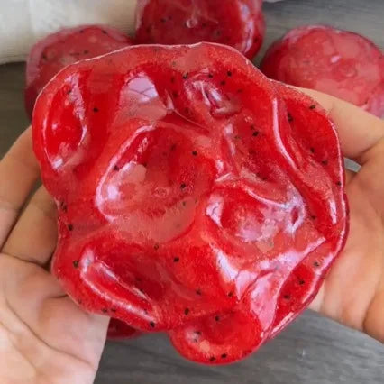 Handmade Watermelon Slushy Squishy Toy Realistic Fruit Simulation Soft Slow Rebound Stress Relief Squeeze Model for Adults