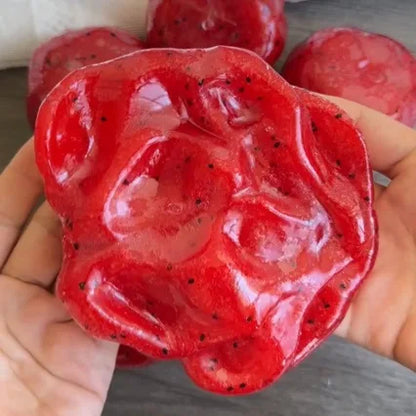 Handmade Watermelon Slushy Squishy Toy Realistic Fruit Simulation Soft Slow Rebound Stress Relief Squeeze Model for Adults
