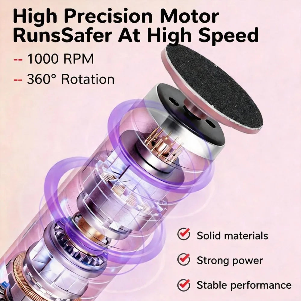 Foot Care Tool 2-in-1 Foot and Hand Electric Care Tools,Polish and Smooth,Shine Toenails Electric Callus Remover Pedicure File