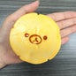 Handmade Squishy Toys Cute Radish Pineapple Banana Shaped Bear Slow Rising Stress Relief Squeeze Toys Food Grade Silicone