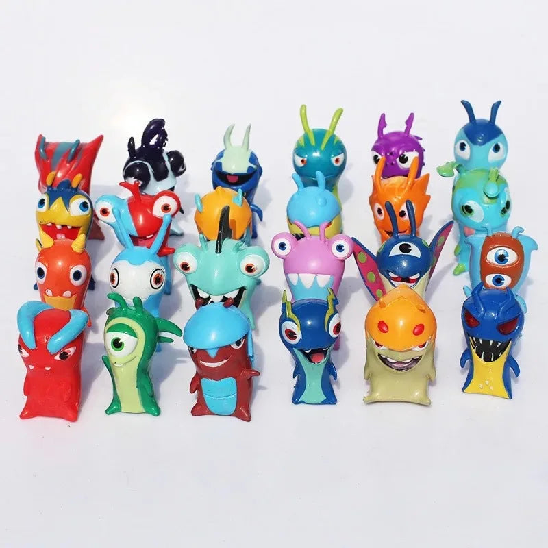 24pcs Slugterra Slug Magic Beast Monster Kawaii Cute Anime Character Model Series Toy Gift Children Adult Cartoon Elf Anime Toy
