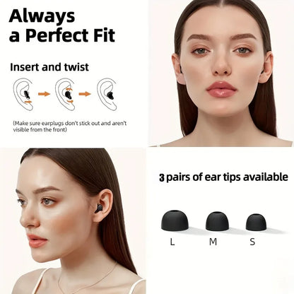 Ear Plugs for Sleeping: 45dB Noise Cancelling Earplugs for Noise Reduction & Snoring – Ideal for Sleep, Concerts