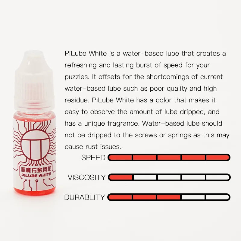 [Picube] Pilube Magic Speed Cube Lube for MoYu QiYi Gan Dayan Speed Cube Lube 3ml 5ml 10ml Grease Oil Silicone Lubricants