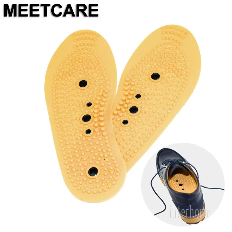 Magnetic Therapy Plantar Massage Insoles Acupuncture Points Shoes Pad Feet Arch Massager Stimulate Health Care Foot Massager
