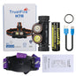 Trustfire H7R USB Rechargeable Headlamp 2000 Lumen Red White LED Work Light 4000K CRI95 Head with Spotlight Floodlight Red light