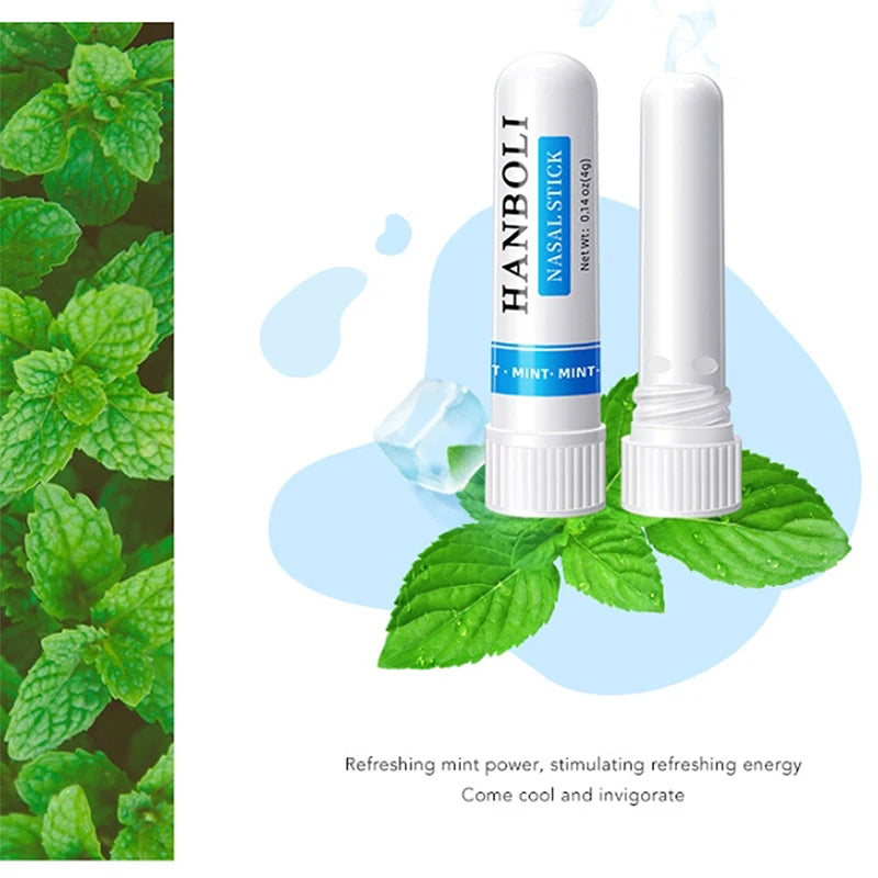 4Pcs Nasal Stick Boosts Focus Enhances Breathing Provides Fresh Sensation Aromatherapy Inhaler Prevent Drowsy Driving