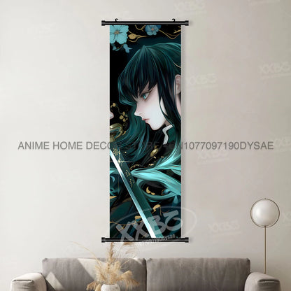 Anime Demon Slayer: Kimetsu No Yaiba Figures Poster Canvas Print Hanging Painting Wall Art Scrolls Picture Home Decoration Mural