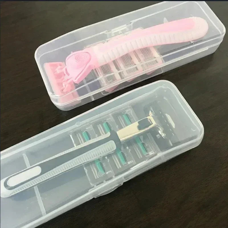 1Pc Stylish and Durable Shaving Storage Box for Men's Razors, Easy to Carry and Keep Clean and Keeps Your Shaver Well Organized