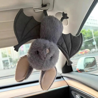 Cute Grey Bat Plush Toy Soft Stuffed Animal Doll Kawaii Bat Pillow Halloween Gift Decoration For Kids Girls Boys