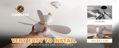 30W/40W Ceiling Fan with Remote Control LED Light Fan E27 Base, Intelligent Silent Ceiling Fan for Bedroom and Living Room