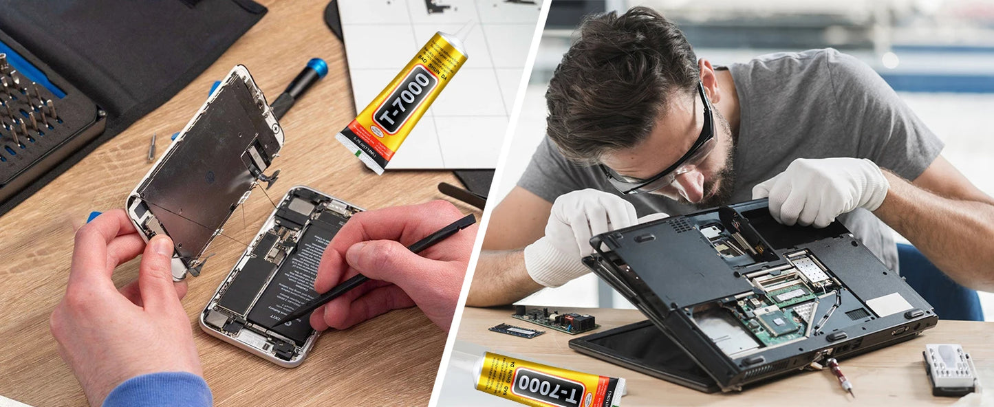 Klej kontaktowy B-7000 przezroczysty 15ml/50ml/110ml do telefonu T-7000 Naprawa Uniwersalny szkło plastik DIY Precyzyjny aplikator