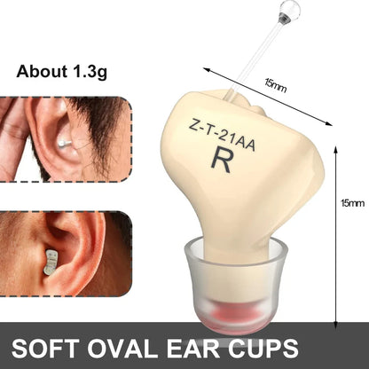2025 Hearing Aids Wireless Sound Amplifier CIC Mini Invisible Elderly Hearing Aid Headphones Deaf The Listening Device