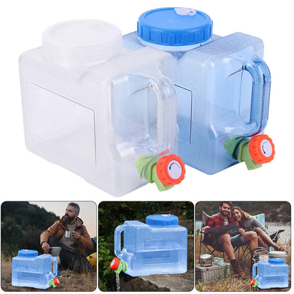 15-3L Portable Water Container with Spigot Water Storage Carrier Water Storage Container for Outdoor Camping Picnic Water Bottle