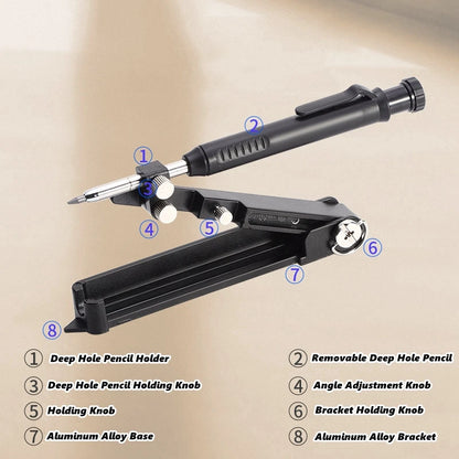 Multi-function Scribing Ruler Contour Gauge Scribe Compass Carpentry Graffiti Line Measuring Hand Tools Woodworking Construction