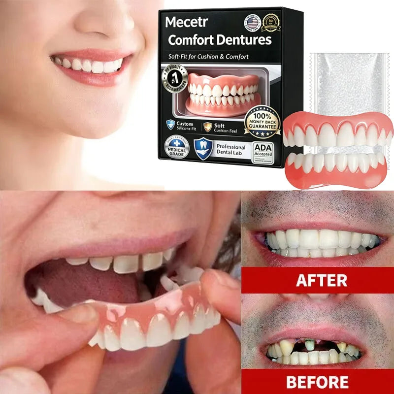 Adult Adjustable Dentures Teeth Set Fake Teeth Portable Wholesale Full Mouth Denture Sample Models and Elderly Full Mouth
