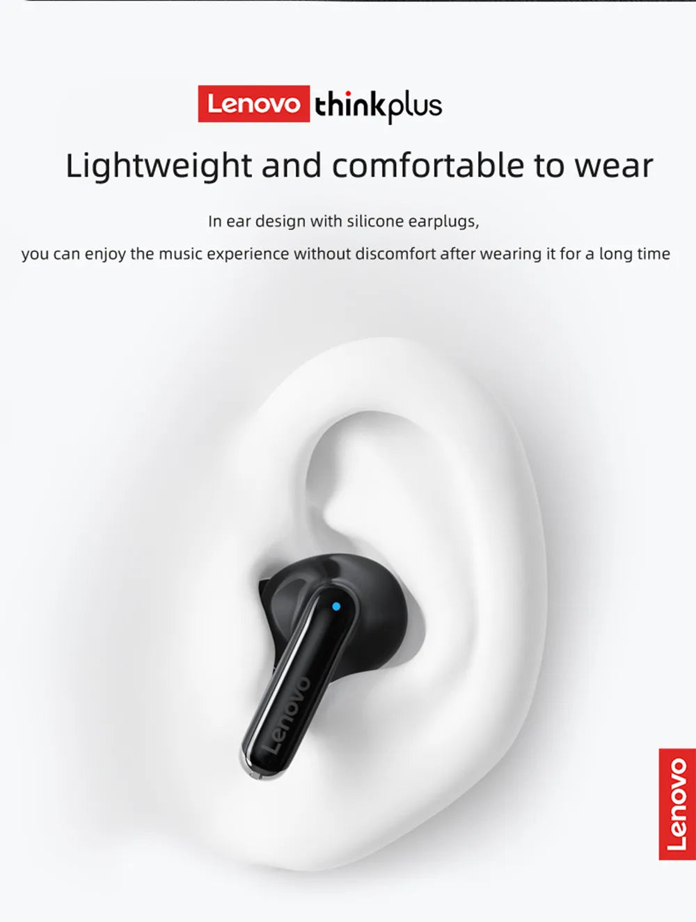 Oryginalne słuchawki Lenovo XT88 TWS bezprzewodowe Bluetooth 5.3 podwójny mikrofon Stereo redukcja szumów bas HIFI sterowanie dotykowe douszne