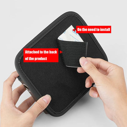 Universal Car Organizer Pocket Bag For Car Storage Box Collecting Bag Cards Phone Key Paste Box Self Adhesive Car Storage Pocket