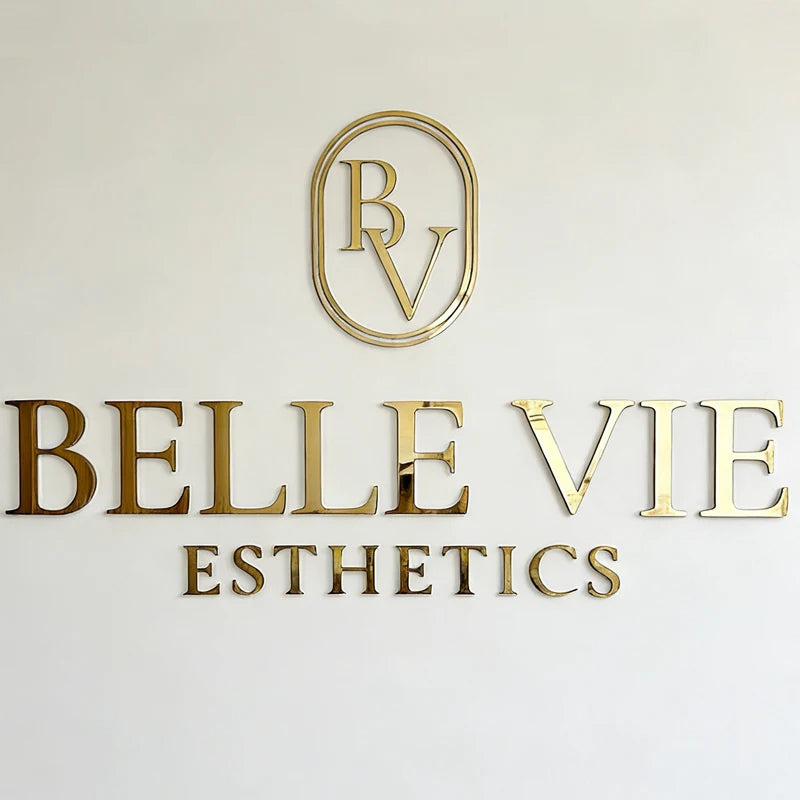 Custom Logo Wall Sign 3D Laser Cut Beauty Salon Sign, Business Signboard Personalized Logo Sign Company Logo For Wall Decoration