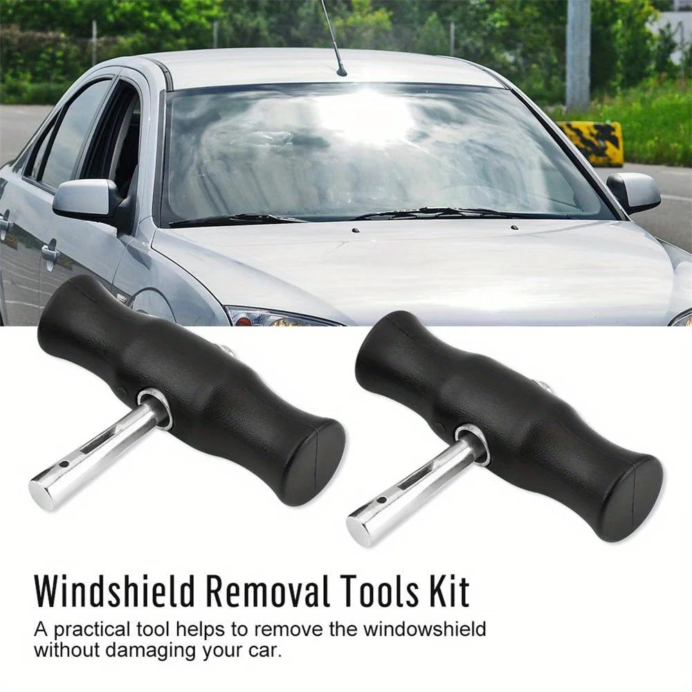 3pcs A Set Car Auto Windshield Removal Tool Windscreen Window Glass Cutting Wire & Handles Car Accessories