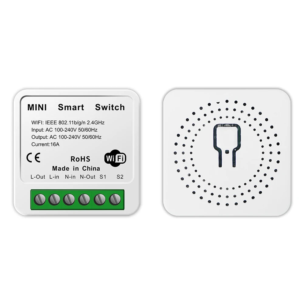 Tuya Smart Home ZigBee WiFi Smart Switch with Power Monitor 16A Mini Breaker Voice Control for Homekit Siri Alexa Google Alice
