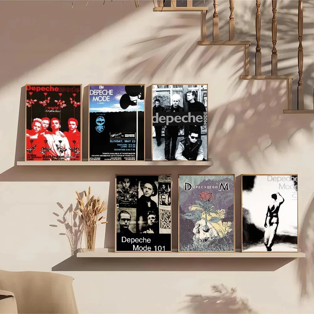 D-Depeche-Mode Singer Star Anime Posters Room Bar Cafe Room Decor Canvas Painting