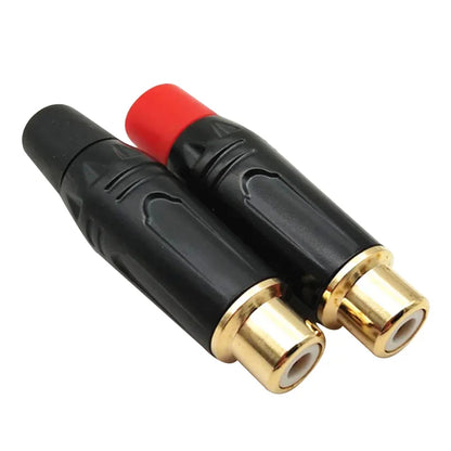 2/4/8Pcs Gold RCA Plug Male Plug Female Jack RCA Socket Connector for Audio Speaker Coaxial Cable Adapter