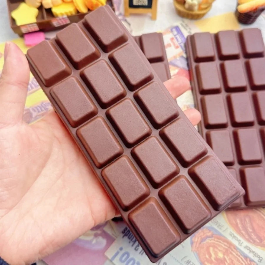 Simulated Chocolate Stress Relief Wet Soft Chocolate Plate Slow Rebound Pinch Toy Cute Release Stress Relief