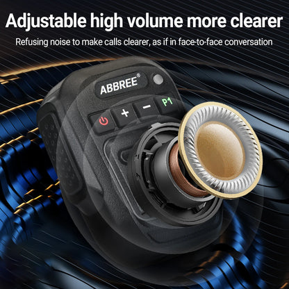 ABBREE Walkie Talkie Bluetooth Wireless Speaker Mic For Baofeng UV-5R UV-5RH UV-21 PRO V2 Quansheng UV-K5 (8) UV-K6 Ham Radio