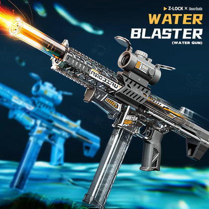 MK9 Pulse Children Electric Water Gun Automatic Water Absorption Induction Flash Light Spray Guns Summer Outdoor Toys for Kids