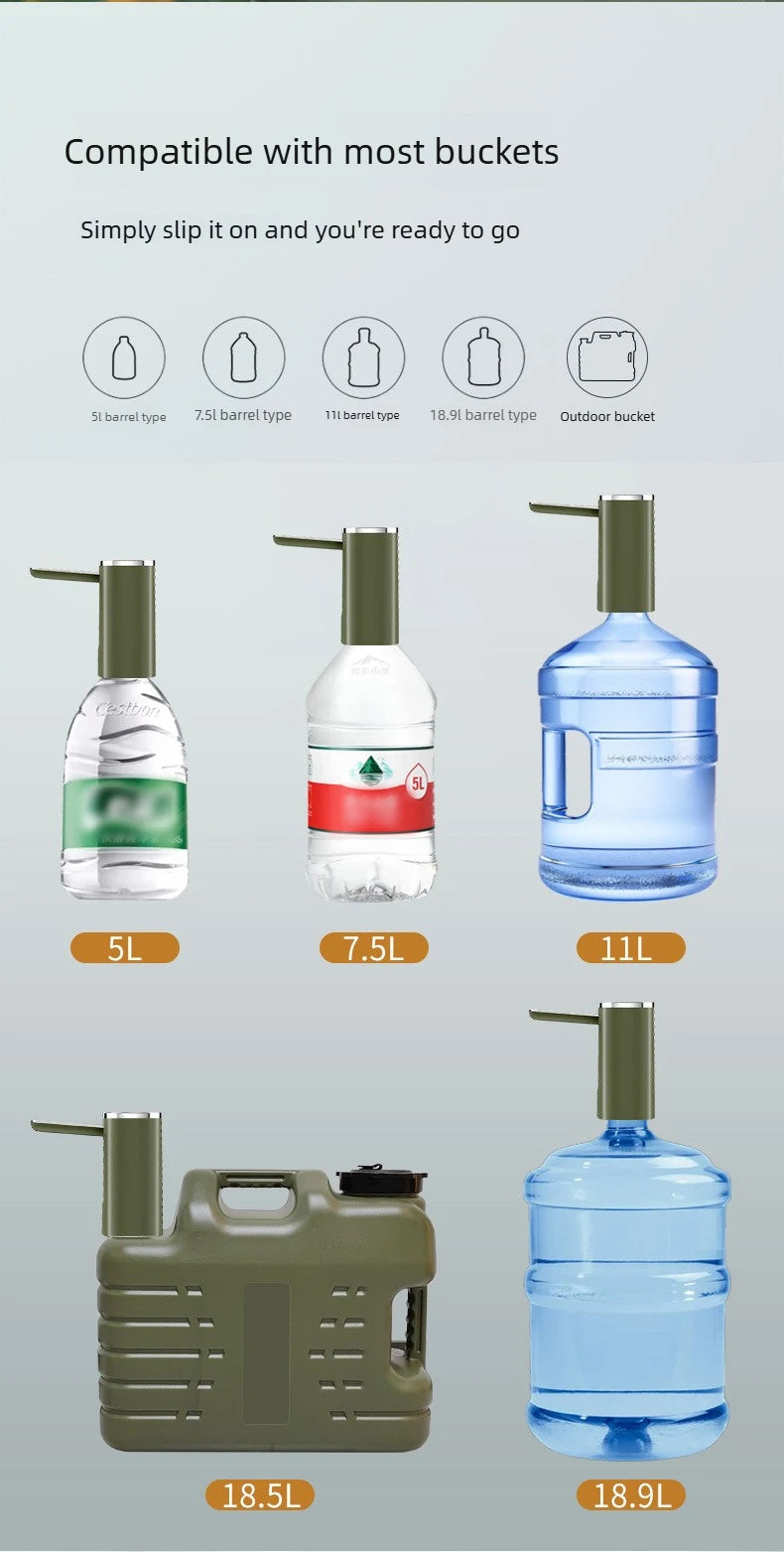 Electric Water Pump Household Bottled Water Water Extractor Folding Purified Water Dispenser Suction Pump Outdoor