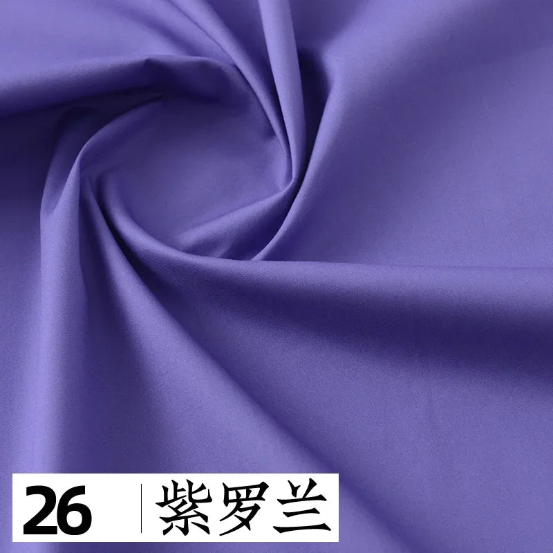 145x50cm Solid Color Pure Cotton Poplin Clothing Fabric DIY Handmade Clothes for Girls, Plain Color Antique Skirt Cotton Cloth