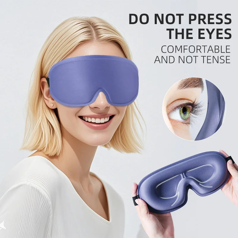 Eye Mask for Sleeping 3D Contoured Cup Blindfold Concave Molded Night Sleep Face Masks Block Out Light with Women Men Eyepatch