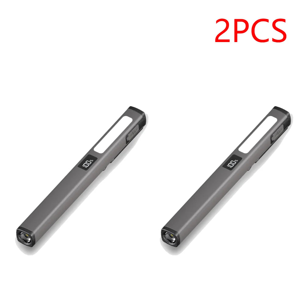 Waterproof Mini Nursing Flashlight LED+SMD Medical Handy Pen Light USB Charging Pocket Penlight Torch 400mAh for Nursing Student