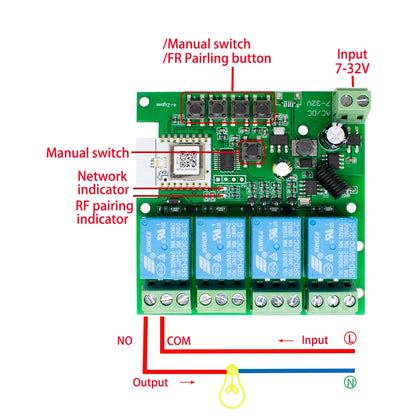 Zigbee Relay Breaker 7-32V 85-250V Switch Module Control Works With Tuya Smart Life App Alexa Google Smartthings Ewelink Hub