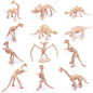 12pcs/set Dinosaur skeleton model Toys Fossil Skeleton Simulation Model Set Mini Action Figure for Children Birthday Gifts