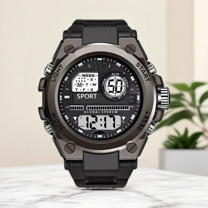 Trendy men's multifunctional sports student electronic watch is the best choice for gift giving