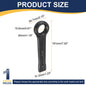 Uxcell Box End Striking Ring Wrench 17mm-48mm Metric CR-V Steel 12-Point Flat Strike Wrench Baking Paint Single Head Spanner