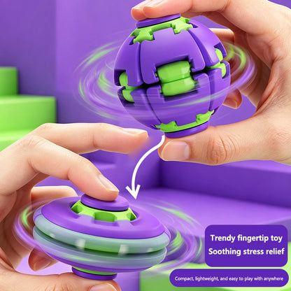 New Fingertip Rotating Ball 3D Printing Stress Relieving Ball Pressing Rotating Fingertip Gyroscope Puzzle Portable Fun Toy