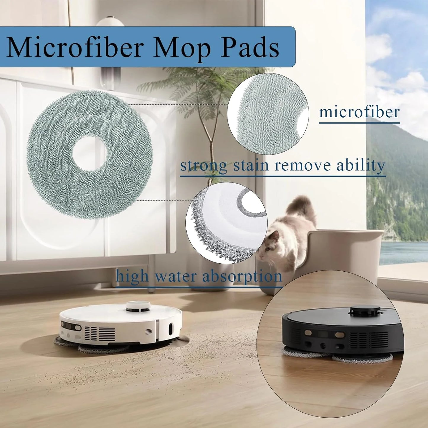 Dreame L40 Ultra / X40 Ultra Vacuum Cleaner Replacement Accessories Main Side Brush HEPA Filter Mop Cloths Dust Bag Spare Parts