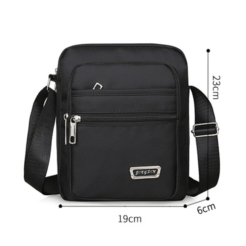 Waterproof Men Crossbody Bags Male Nylon Shoulder Bags Boy Messenger Bag Man Handbags For Travel Casual Large Satchel Grey Bags