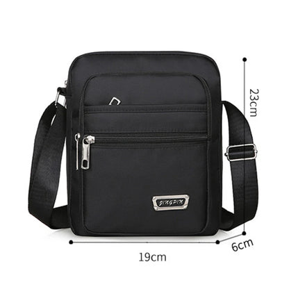 Waterproof Men Crossbody Bags Male Nylon Shoulder Bags Boy Messenger Bag Man Handbags For Travel Casual Large Satchel Grey Bags