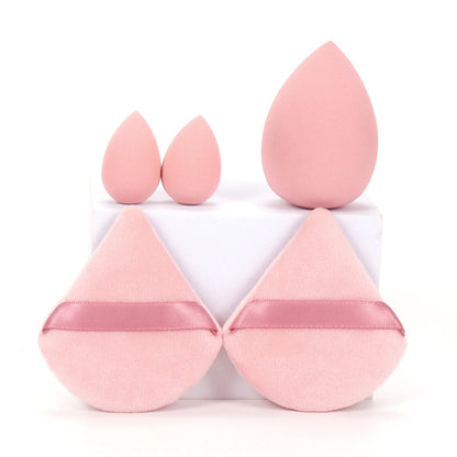 5Pcs Professional Makeup Sponge Set - Soft, Gentle, Multi-Purpose Tools for Perfect Foundation, Powder, and Blush Application
