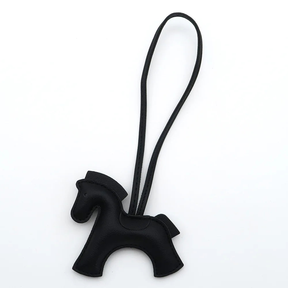 Pony Bag Charm, PU Leather Luggage & Car Pendant, Premium Versatile Travel Accessories