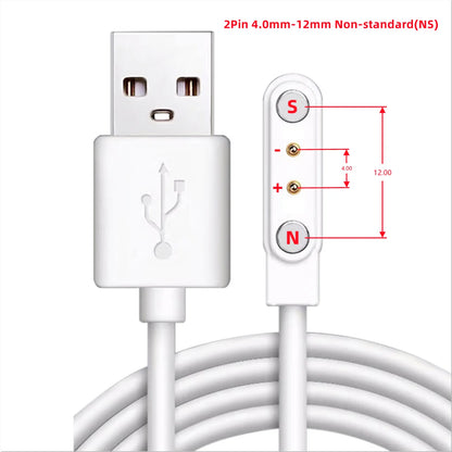 Aishi Magnetyczny kabel ładujący USB, ładowarka, adapter zasilania do inteligentnego zegarka, opaski sportowej, wyciskarki, słuchawek, szczoteczki do zębów, urządzeń kosmetycznych